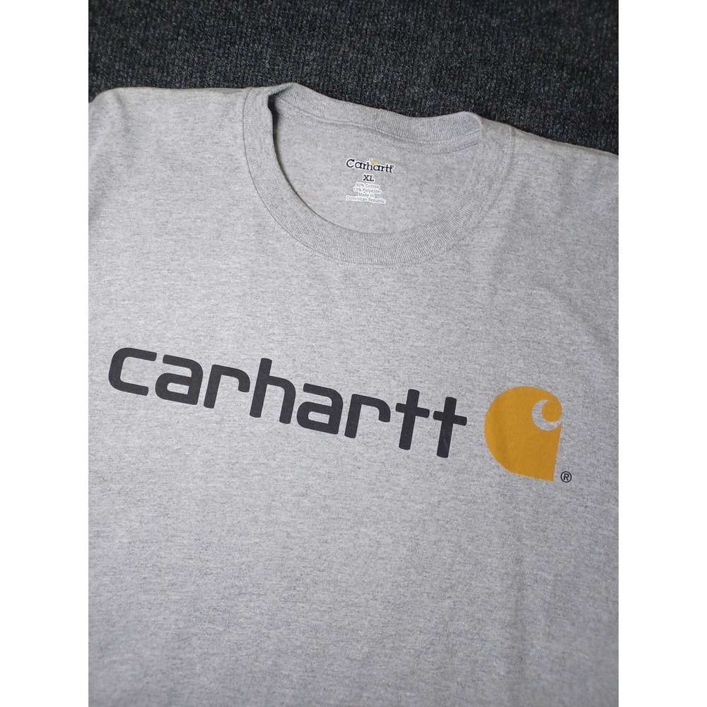 Carhartt Mens XL Regular Gray Short Sleeve UPF 40+ Tee Shirt